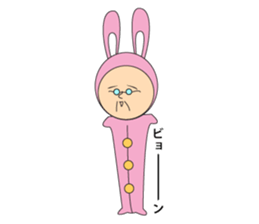 Rabbit old man sticker #3619137