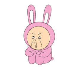 Rabbit old man sticker #3619138