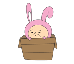 Rabbit old man sticker #3619142