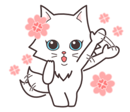 cute cat small snow(daily conversation) sticker #3621907