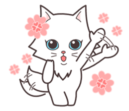 cute cat small snow(daily conversation) sticker #3621907