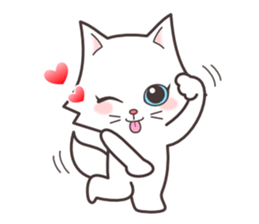 cute cat small snow(daily conversation) sticker #3621910