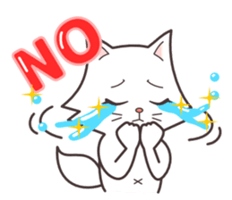 cute cat small snow(daily conversation) sticker #3621918