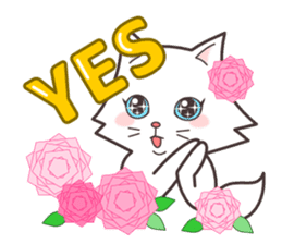 cute cat small snow(daily conversation) sticker #3621919