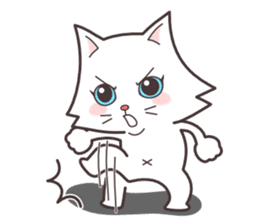 cute cat small snow(daily conversation) sticker #3621921