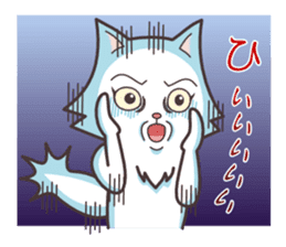 cute cat small snow(daily conversation) sticker #3621922