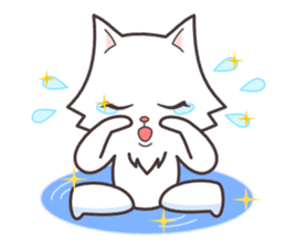 cute cat small snow(daily conversation) sticker #3621924