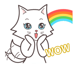 cute cat small snow(daily conversation) sticker #3621926