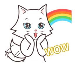 cute cat small snow(daily conversation) sticker #3621926
