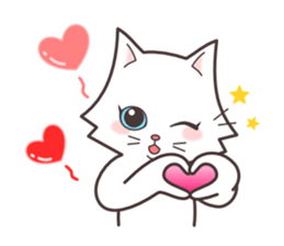 cute cat small snow(daily conversation) sticker #3621927