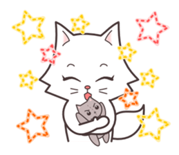 cute cat small snow(daily conversation) sticker #3621928
