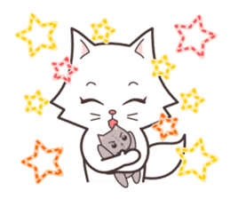 cute cat small snow(daily conversation) sticker #3621928