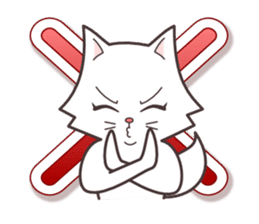 cute cat small snow(daily conversation) sticker #3621929