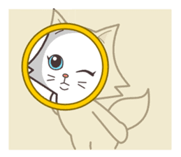 cute cat small snow(daily conversation) sticker #3621931