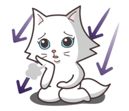 cute cat small snow(daily conversation) sticker #3621932