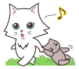 cute cat small snow(daily conversation) sticker #3621933