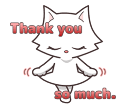 cute cat small snow(daily conversation) sticker #3621935