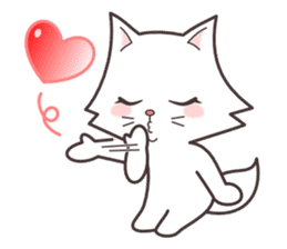 cute cat small snow(daily conversation) sticker #3621943
