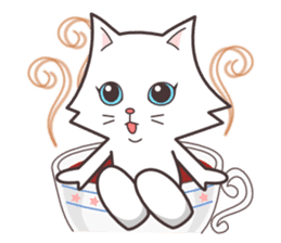 cute cat small snow(daily conversation) sticker #3621944