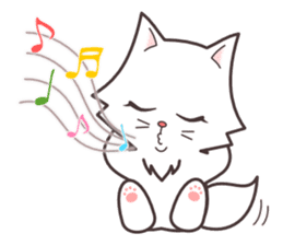 cute cat small snow(daily conversation) sticker #3621945
