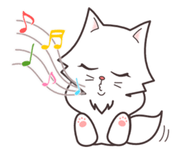 cute cat small snow(daily conversation) sticker #3621945