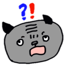 Bonds & Paris of the pug sticker #3622909