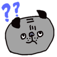 Bonds & Paris of the pug sticker #3622911