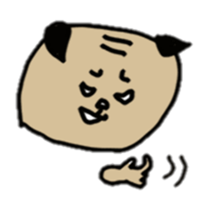 Bonds & Paris of the pug sticker #3622912