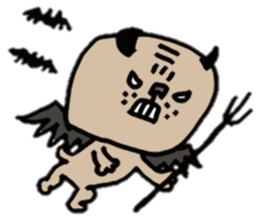 Bonds & Paris of the pug sticker #3622919