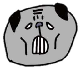 Bonds & Paris of the pug sticker #3622921