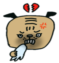 Bonds & Paris of the pug sticker #3622922