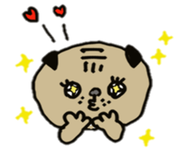 Bonds & Paris of the pug sticker #3622932