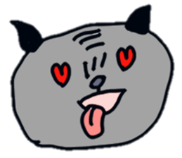 Bonds & Paris of the pug sticker #3622937