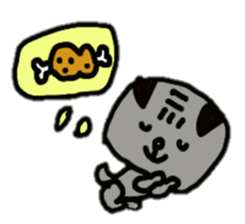 Bonds & Paris of the pug sticker #3622944