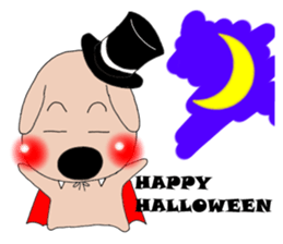 Red cheeks of dog Annual event sticker #3623215