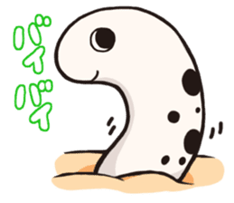 Yurutto Spotted garden eel's sticker #3623625