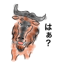 Pretty animal and Little strange animals sticker #3623785