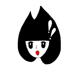 Haneko that hair pops sticker #3623994