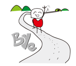 Corazon-kun like a Stick figure sticker #3624480