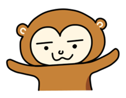 Monkey without the characteristic sticker #3625866