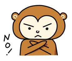 Monkey without the characteristic sticker #3625873