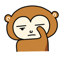 Monkey without the characteristic sticker #3625875