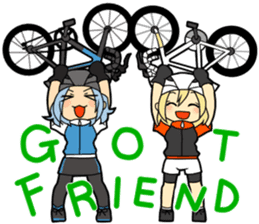 Cycling Sticker for Bicycle Lovers Ver2 sticker #3626659