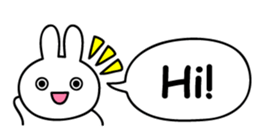 Just right Rabbit Sticker sticker #3626666