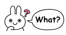 Just right Rabbit Sticker sticker #3626667