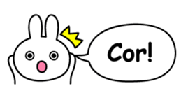 Just right Rabbit Sticker sticker #3626668