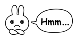 Just right Rabbit Sticker sticker #3626669