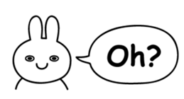 Just right Rabbit Sticker sticker #3626670