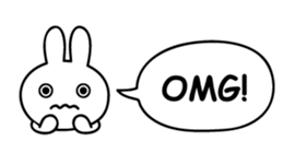 Just right Rabbit Sticker sticker #3626671