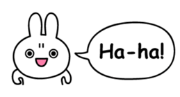 Just right Rabbit Sticker sticker #3626672